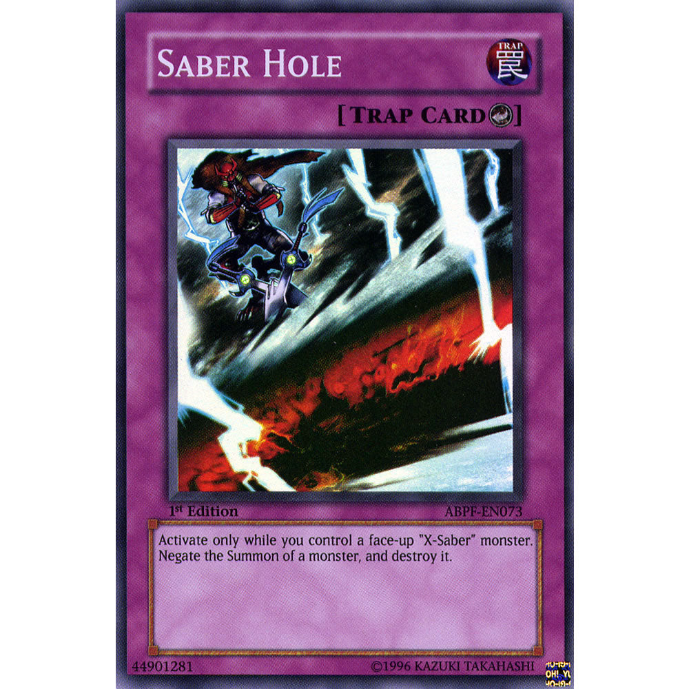 Saber Hole ABPF-EN073 Yu-Gi-Oh! Card from the Absolute Powerforce Set