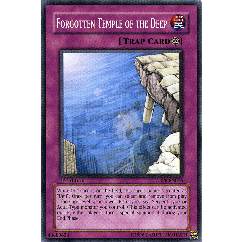 Forgotten Temple of The Deep ABPF-EN076 Yu-Gi-Oh! Card from the Absolute Powerforce Set