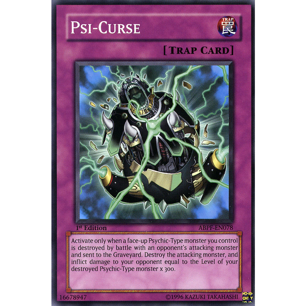 Psi Curse ABPF-EN078 Yu-Gi-Oh! Card from the Absolute Powerforce Set