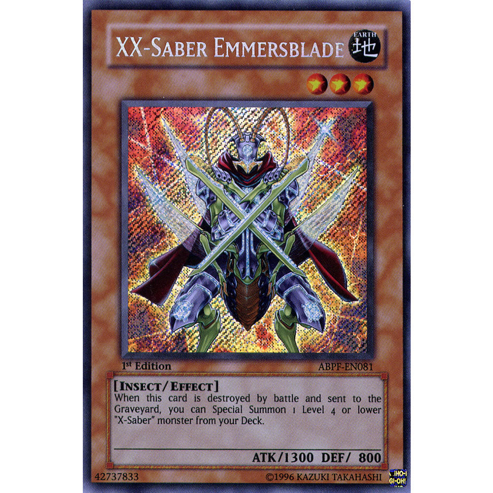 XX-Saber Emmersblade ABPF-EN081 Yu-Gi-Oh! Card from the Absolute Powerforce Set