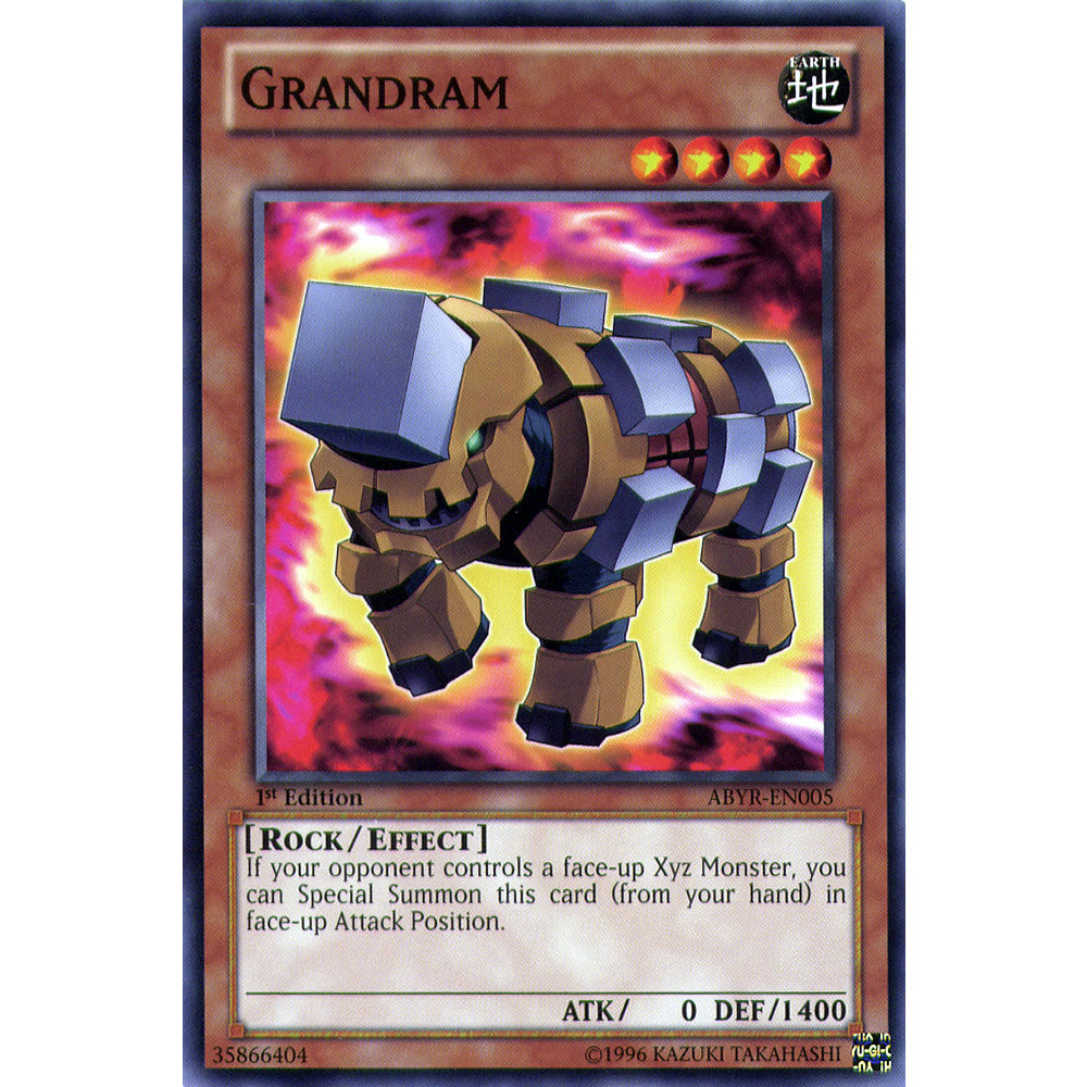 Grandram ABYR-EN005 Yu-Gi-Oh! Card from the Abyss Rising Set