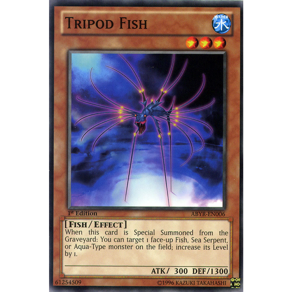 Tripod Fish ABYR-EN006 Yu-Gi-Oh! Card from the Abyss Rising Set