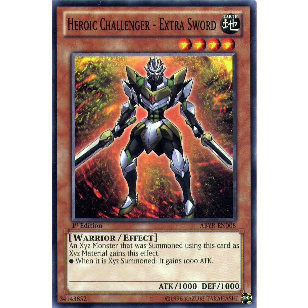 Heroic Challenger - Extra Sword ABYR-EN008 Yu-Gi-Oh! Card from the Abyss Rising Set