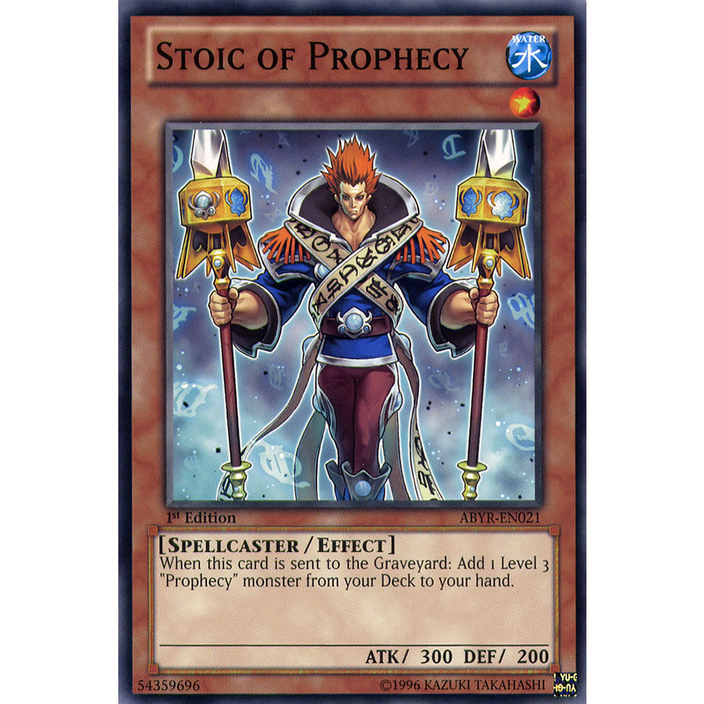 Stoic of Prophecy ABYR-EN021 Yu-Gi-Oh! Card from the Abyss Rising Set