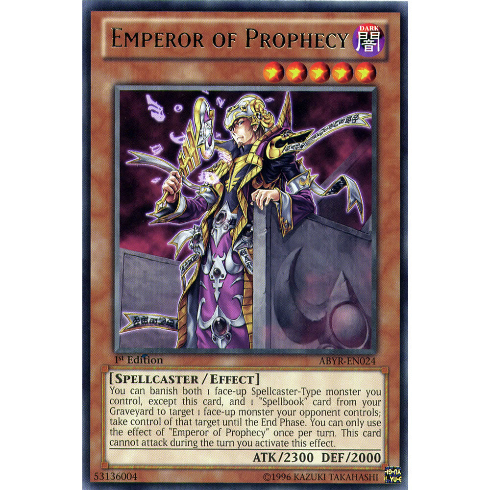 Emperor of Prophecy ABYR-EN024 Yu-Gi-Oh! Card from the Abyss Rising Set