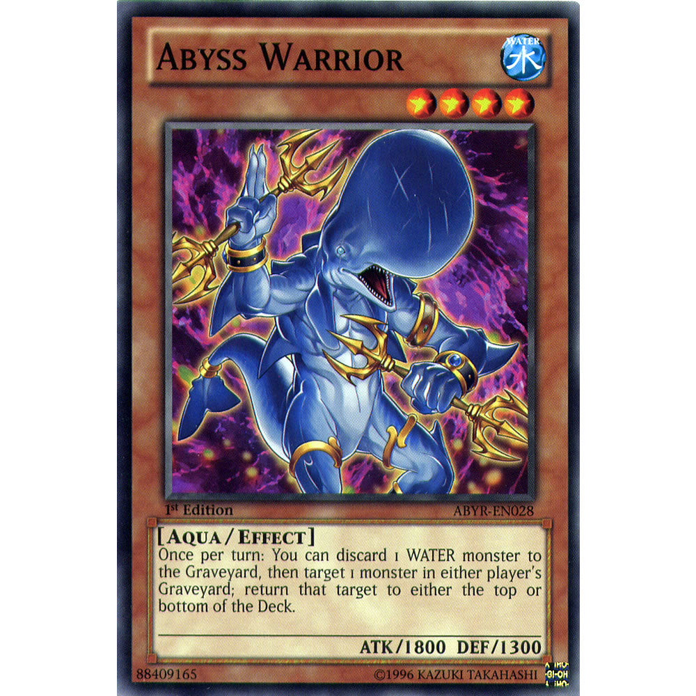 Abyss Warrior ABYR-EN028 Yu-Gi-Oh! Card from the Abyss Rising Set