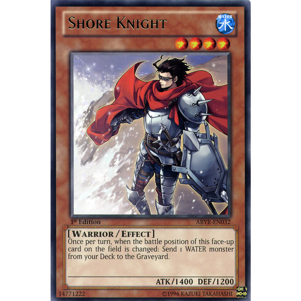 Shore Knight ABYR-EN032 Yu-Gi-Oh! Card from the Abyss Rising Set