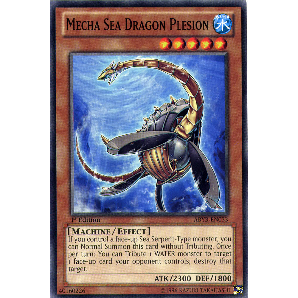 Mecha Sea Dragon Plesion ABYR-EN033 Yu-Gi-Oh! Card from the Abyss Rising Set