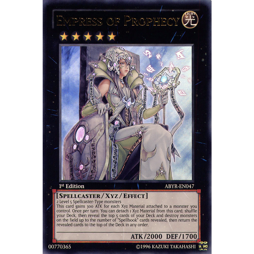 Empress of Prophecy ABYR-EN047 Yu-Gi-Oh! Card from the Abyss Rising Set