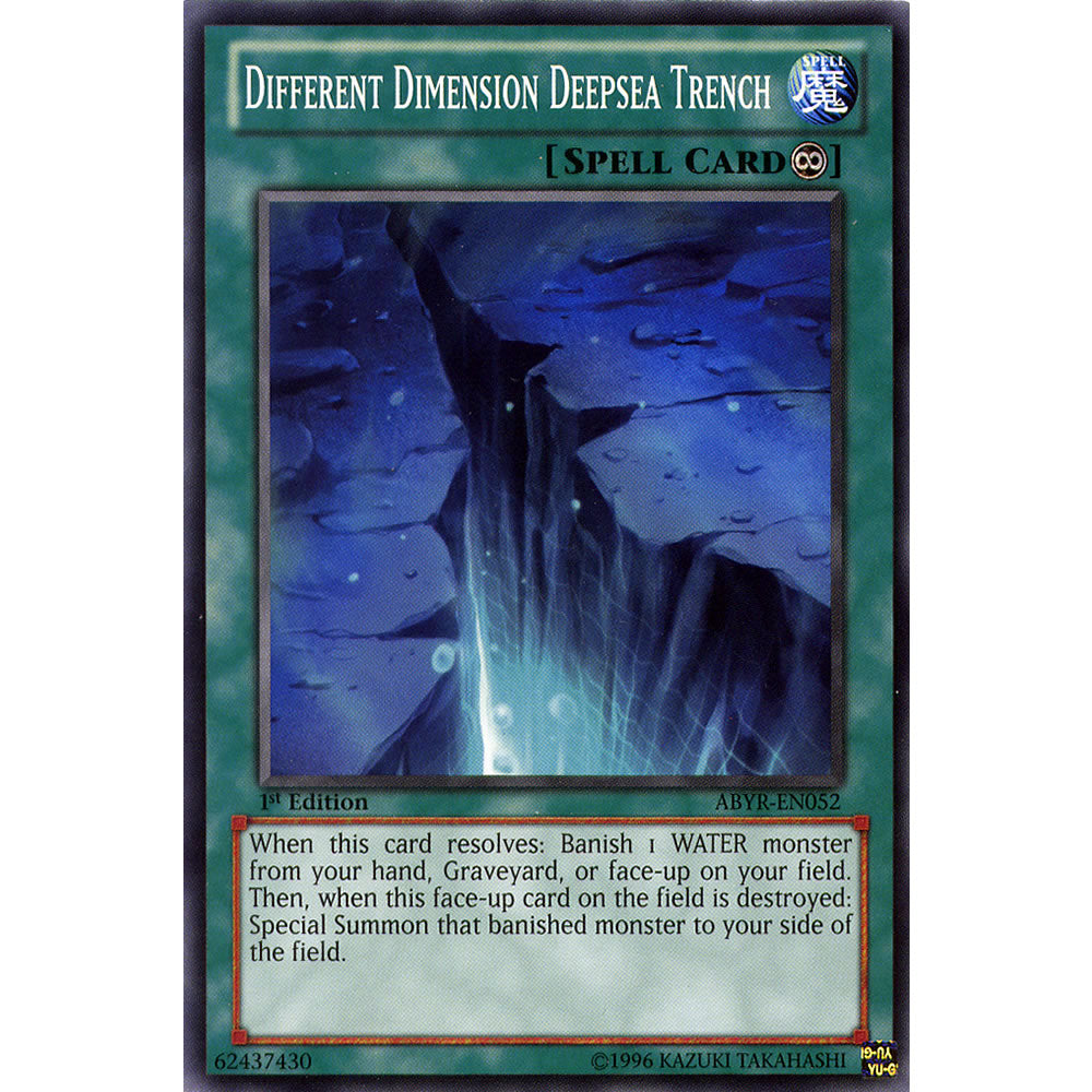 Different Dimension Deepsea Trench ABYR-EN052 Yu-Gi-Oh! Card from the Abyss Rising Set