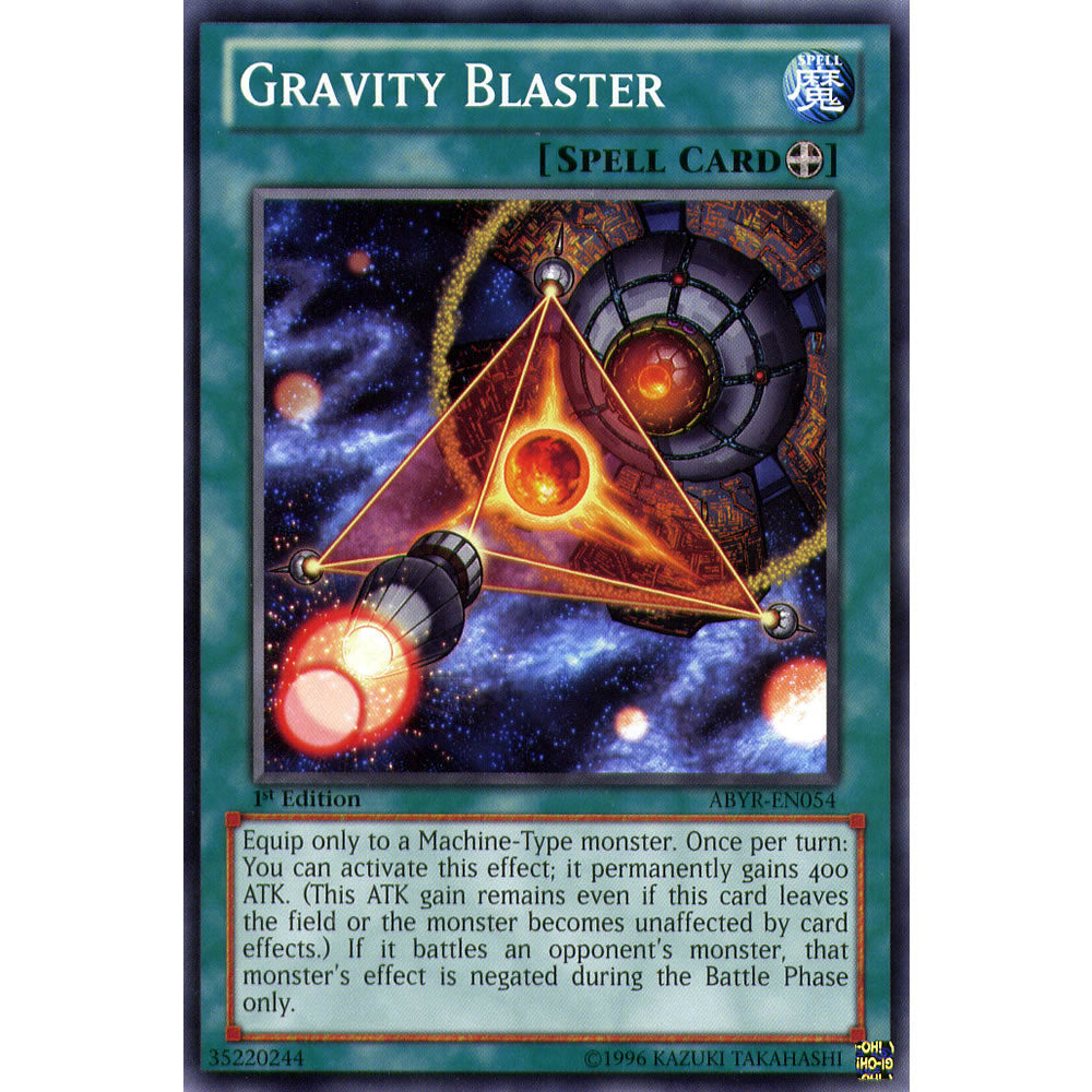 Gravity Blaster ABYR-EN054 Yu-Gi-Oh! Card from the Abyss Rising Set