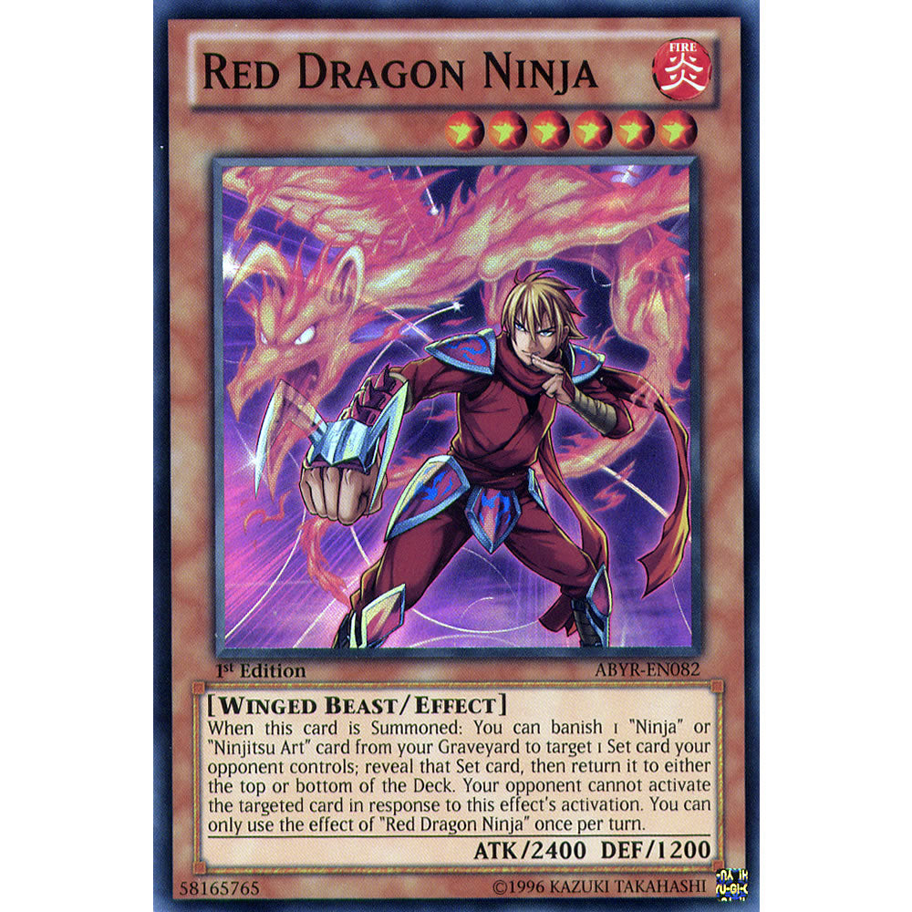 Red Dragon Ninja ABYR-EN082 Yu-Gi-Oh! Card from the Abyss Rising Set