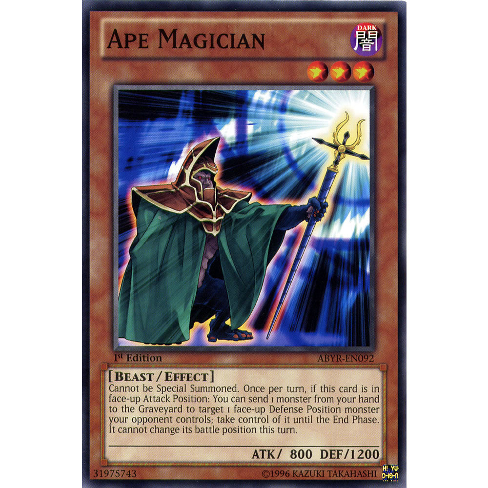 Ape Magician ABYR-EN092 Yu-Gi-Oh! Card from the Abyss Rising Set