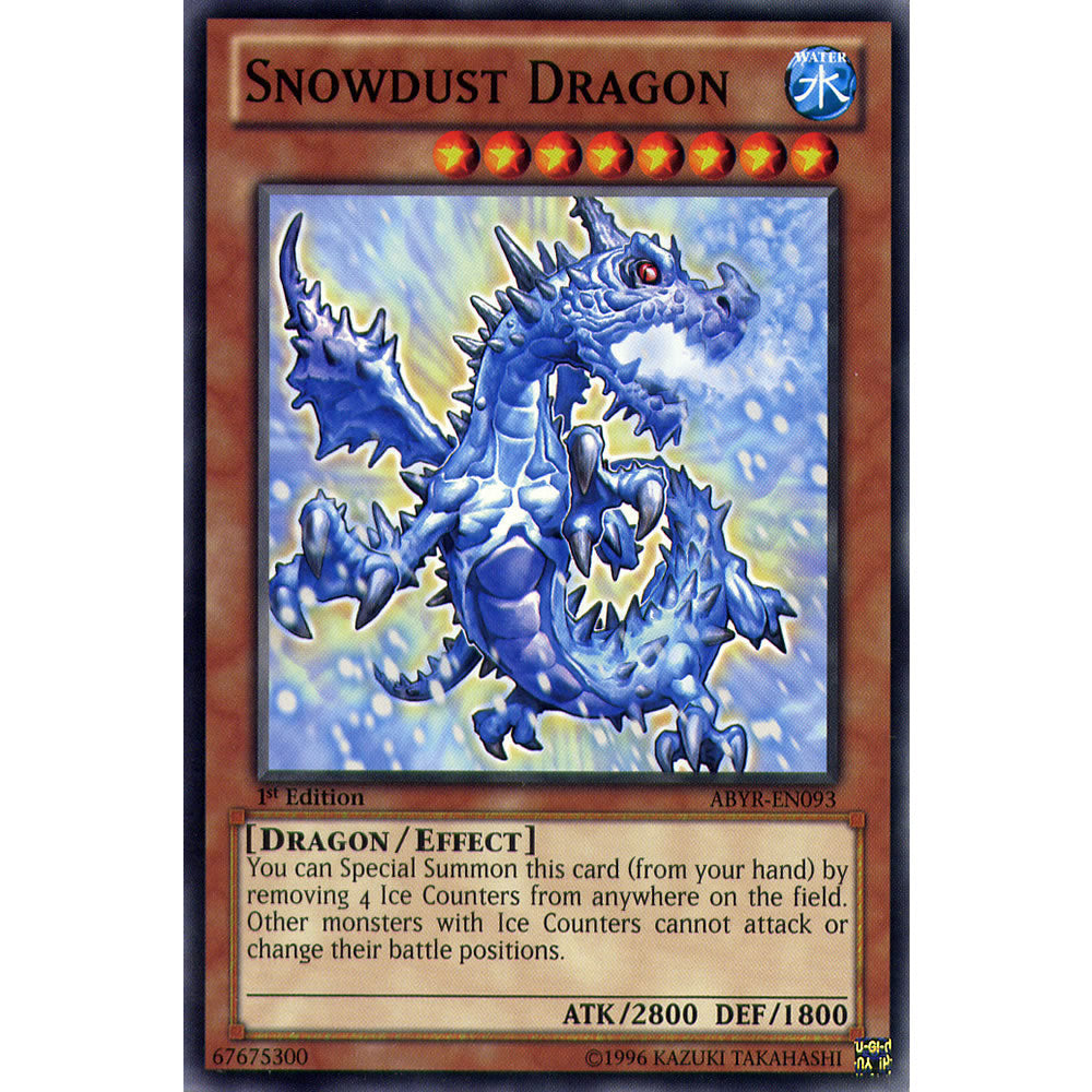 Snowdust Dragon ABYR-EN093 Yu-Gi-Oh! Card from the Abyss Rising Set