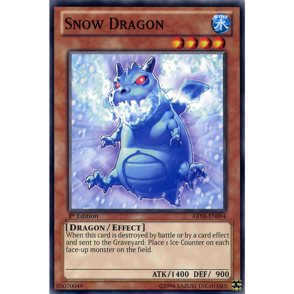 Snow Dragon ABYR-EN094 Yu-Gi-Oh! Card from the Abyss Rising Set