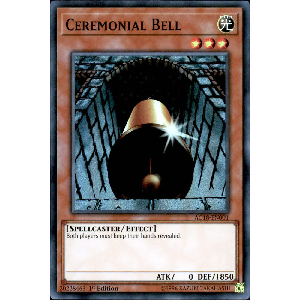 Ceremonial Bell AC18-EN001 Yu-Gi-Oh! Card from the Advent Calendar 2018 Set