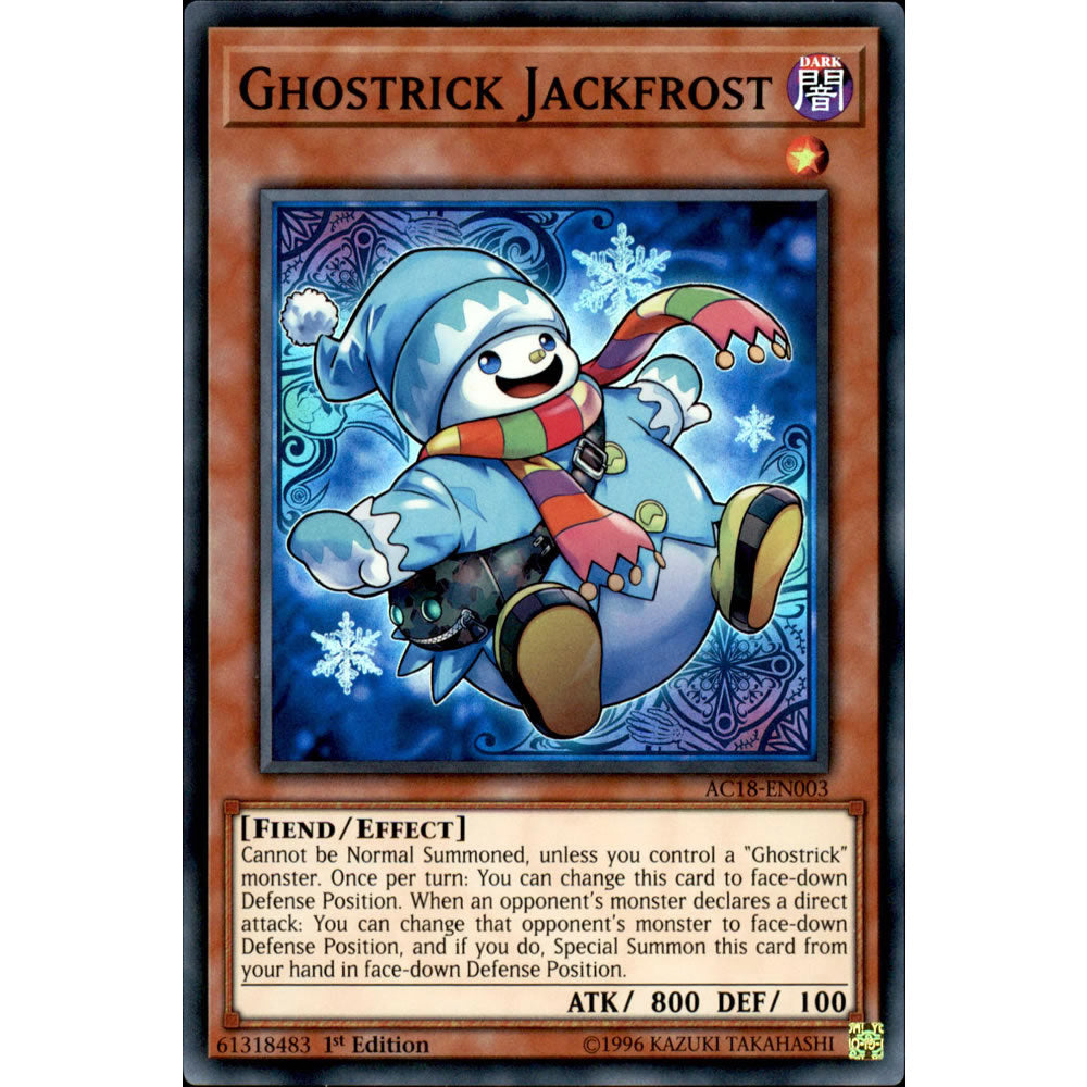 Ghostrick Jackfrost AC18-EN003 Yu-Gi-Oh! Card from the Advent Calendar 2018 Set