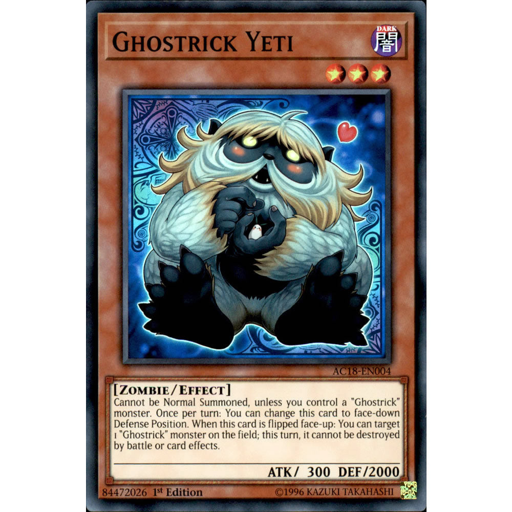 Ghostrick Yeti AC18-EN004 Yu-Gi-Oh! Card from the Advent Calendar 2018 Set
