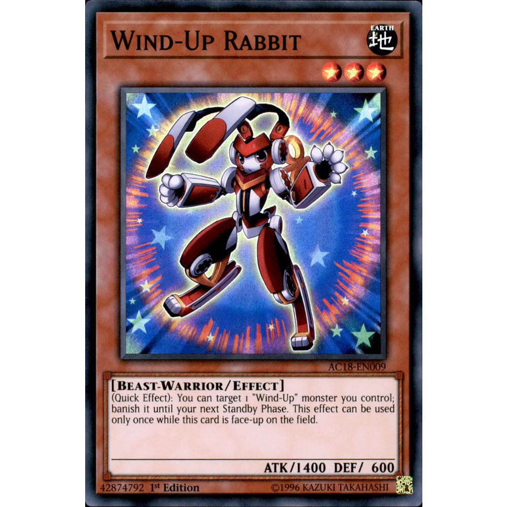 Wind-Up Rabbit AC18-EN009 Yu-Gi-Oh! Card from the Advent Calendar 2018 Set