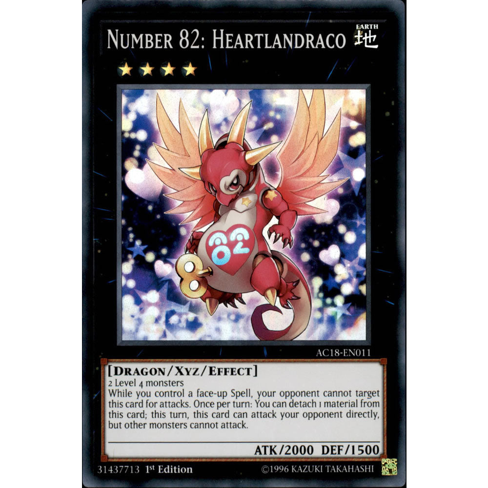 Number 82: Heartlandraco AC18-EN011 Yu-Gi-Oh! Card from the Advent Calendar 2018 Set