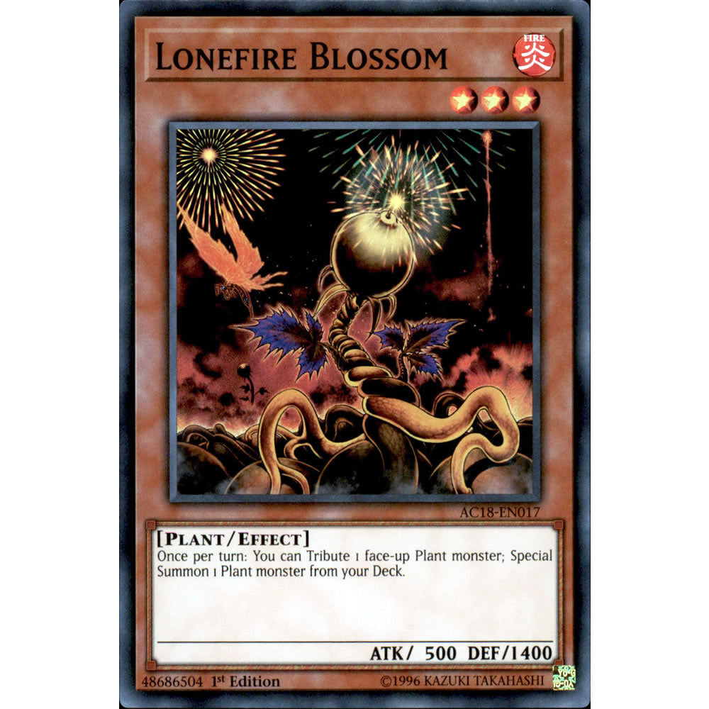 Lonefire Blossom AC18-EN017 Yu-Gi-Oh! Card from the Advent Calendar 2018 Set
