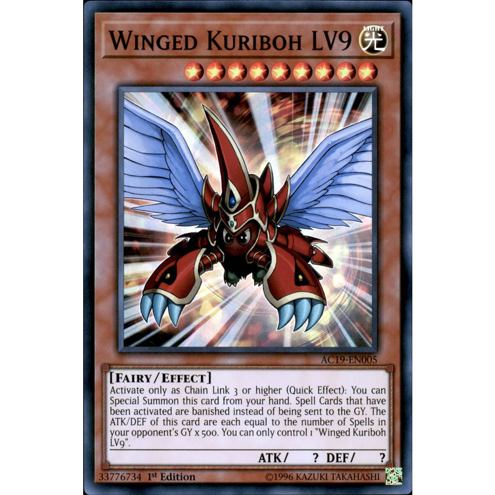 Winged Kuriboh LV9 AC19-EN005 Yu-Gi-Oh! Card from the Advent Calendar 2019 Set