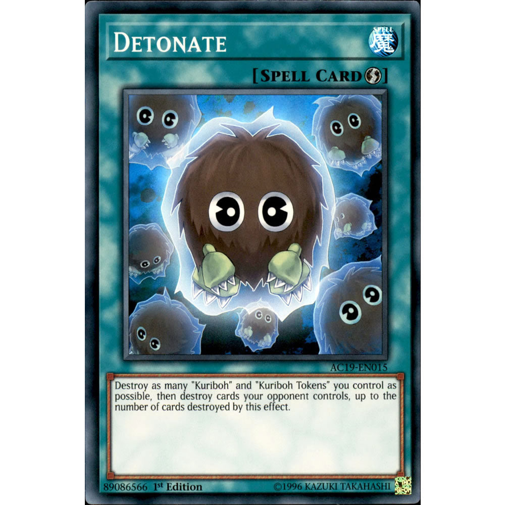 Detonate AC19-EN015 Yu-Gi-Oh! Card from the Advent Calendar 2019 Set