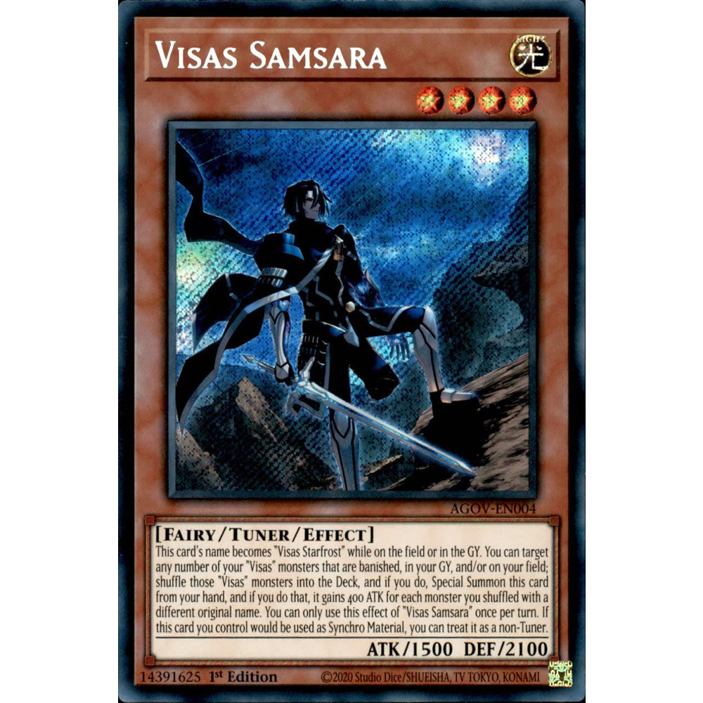 Visas Samsara AGOV-EN004 Yu-Gi-Oh! Card from the Age of Overlord Set
