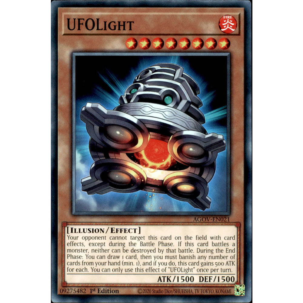 UFOLight AGOV-EN021 Yu-Gi-Oh! Card from the Age of Overlord Set