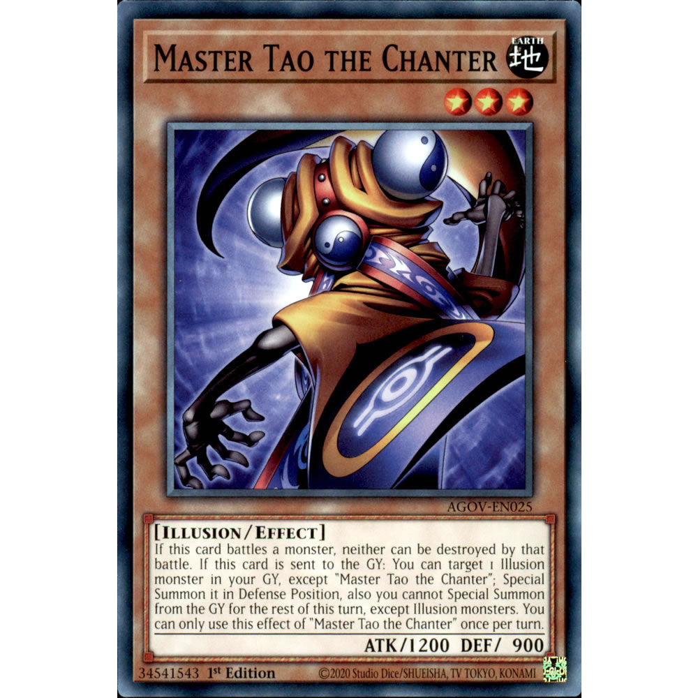 Master Tao the Chanter AGOV-EN025 Yu-Gi-Oh! Card from the Age of Overlord Set