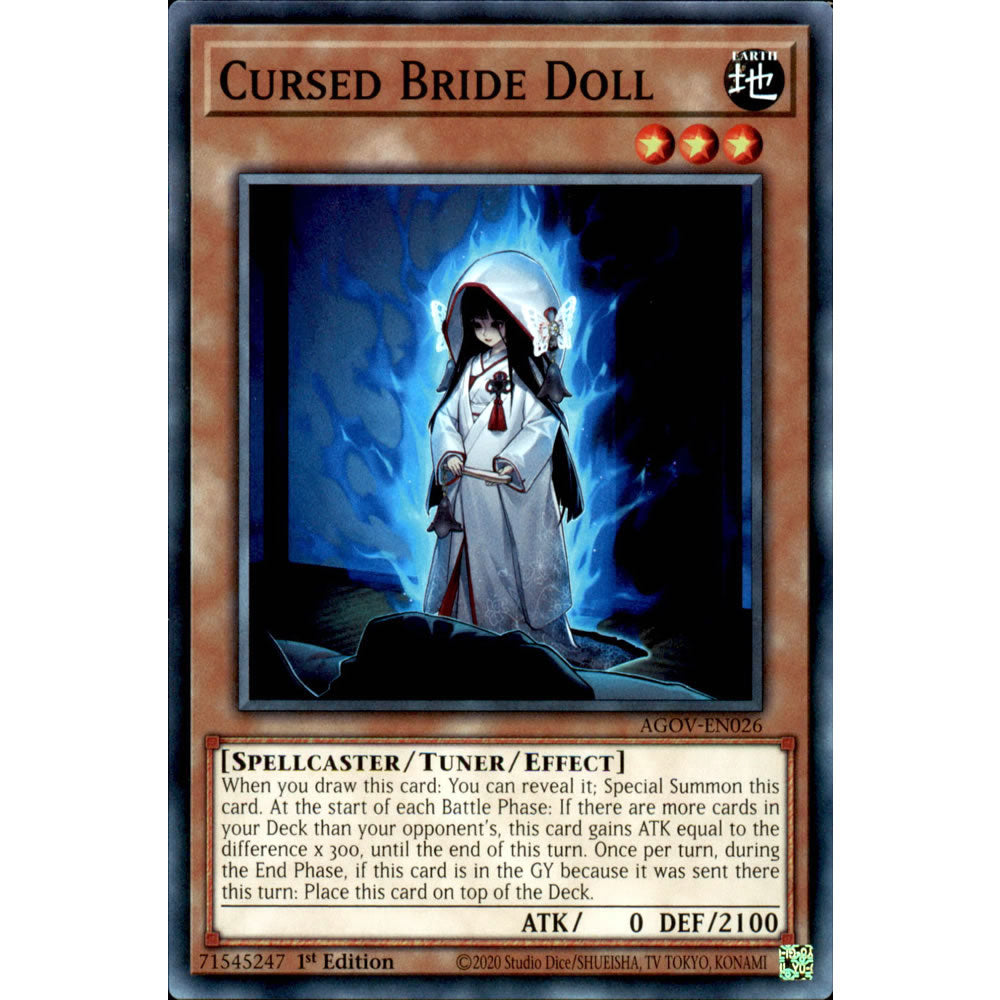 Cursed Bride Doll AGOV-EN026 Yu-Gi-Oh! Card from the Age of Overlord Set
