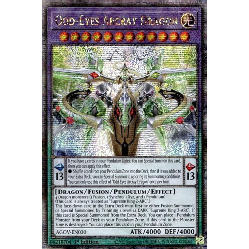 Odd-Eyes Arcray Dragon AGOV-EN030 Yu-Gi-Oh! Card from the Age of Overlord Set
