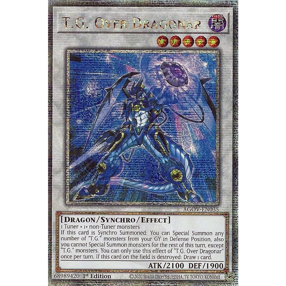 T.G. Over Dragonar AGOV-EN035 Yu-Gi-Oh! Card from the Age of Overlord Set