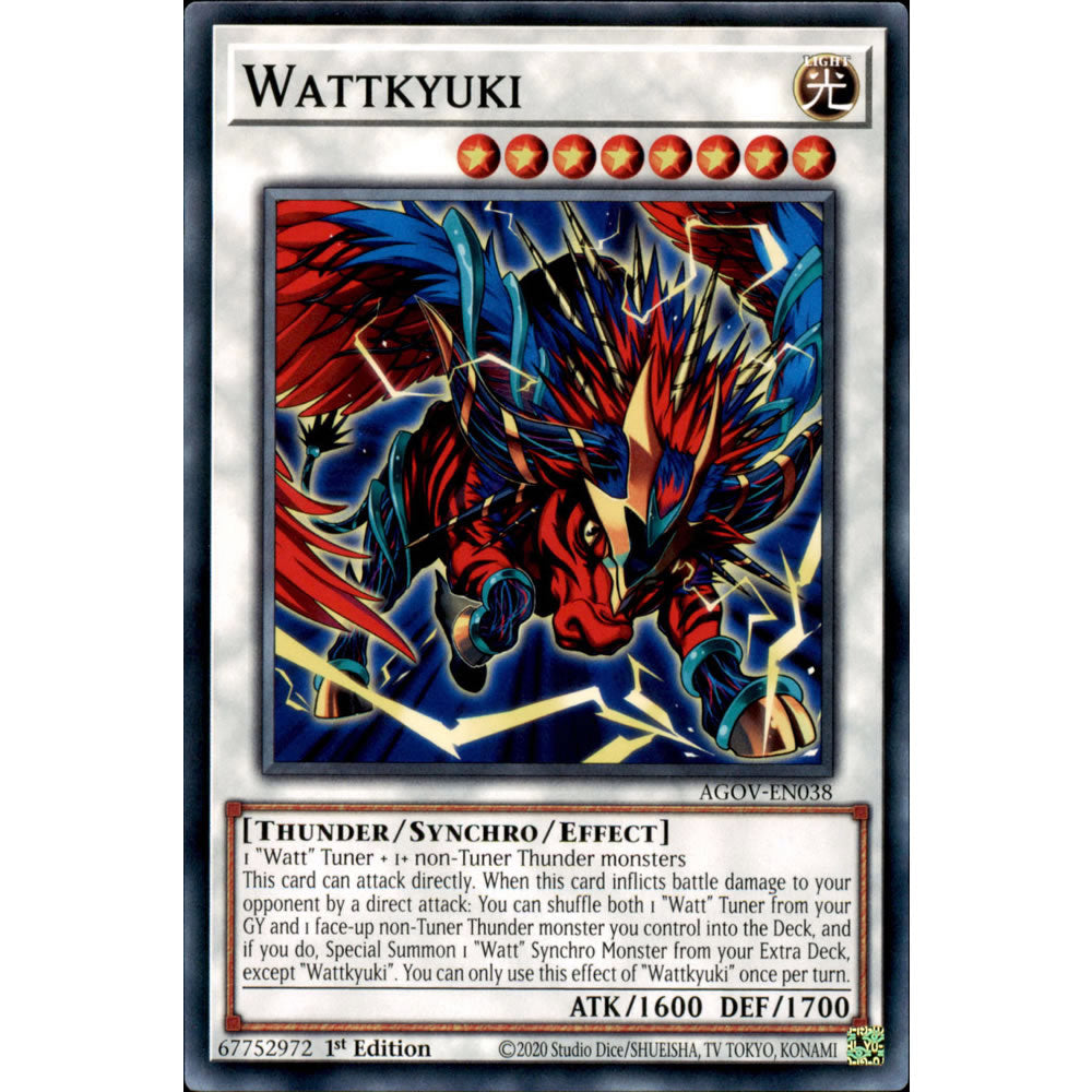 Wattkyuki AGOV-EN038 Yu-Gi-Oh! Card from the Age of Overlord Set
