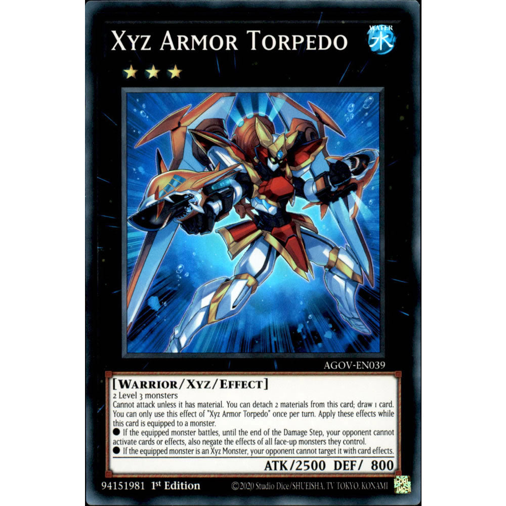 Xyz Armor Torpedo AGOV-EN039 Yu-Gi-Oh! Card from the Age of Overlord Set