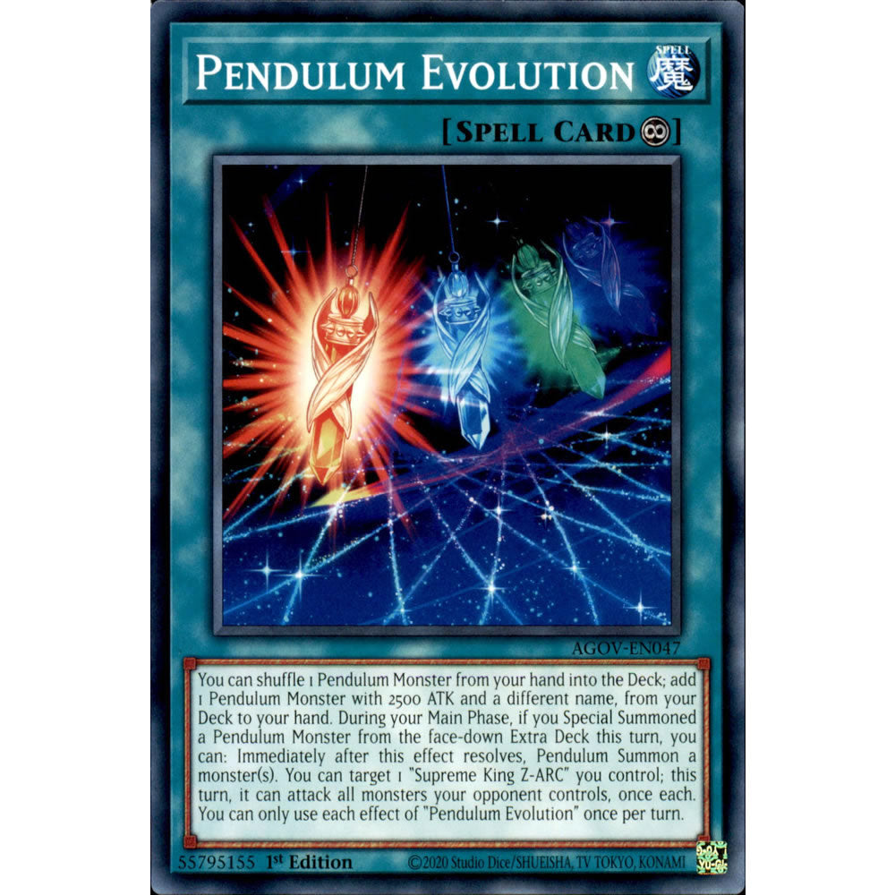 Pendulum Evolution AGOV-EN047 Yu-Gi-Oh! Card from the Age of Overlord Set