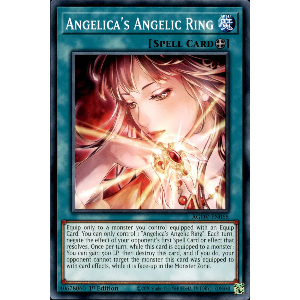 Angelica's Angelic Ring AGOV-EN065 Yu-Gi-Oh! Card from the Age of Overlord Set