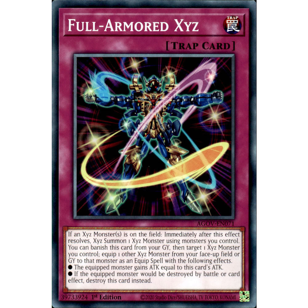 Full-Armored Xyz AGOV-EN071 Yu-Gi-Oh! Card from the Age of Overlord Set