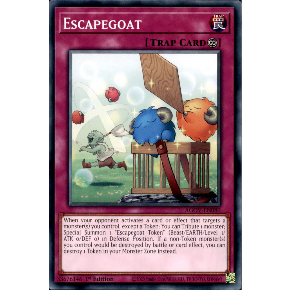 Escapegoat AGOV-EN080 Yu-Gi-Oh! Card from the Age of Overlord Set
