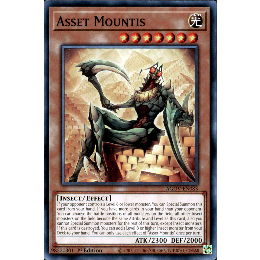 Asset Mountis AGOV-EN083 Yu-Gi-Oh! Card from the Age of Overlord Set