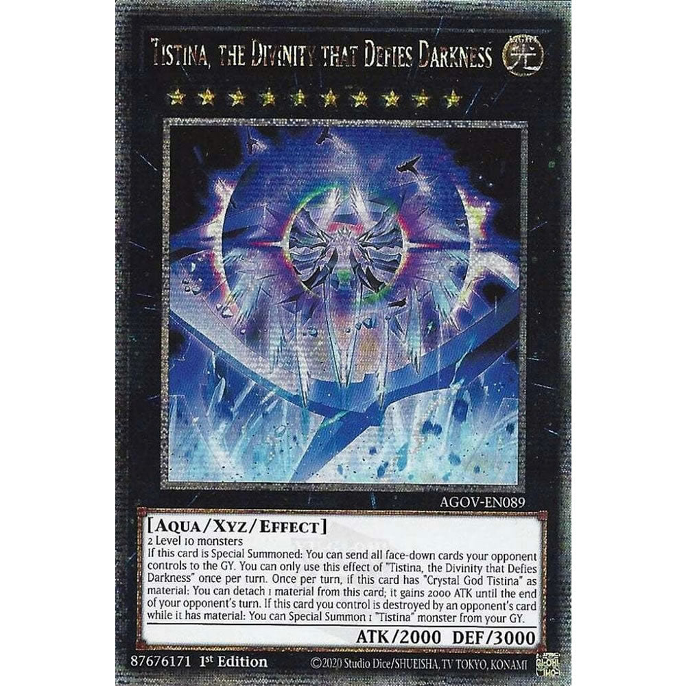 Tistina, the Divinity that Defies Darkness AGOV-EN089 Yu-Gi-Oh! Card from the Age of Overlord Set