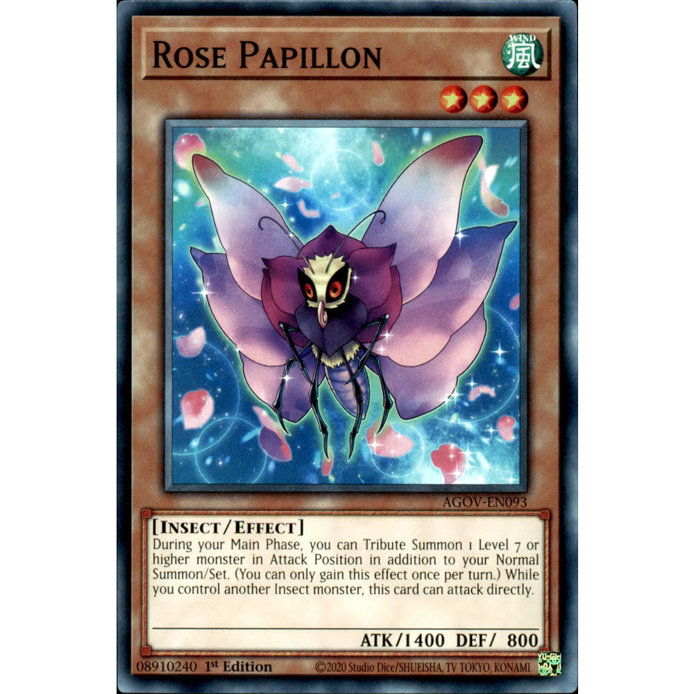 Rose Papillon AGOV-EN093 Yu-Gi-Oh! Card from the Age of Overlord Set
