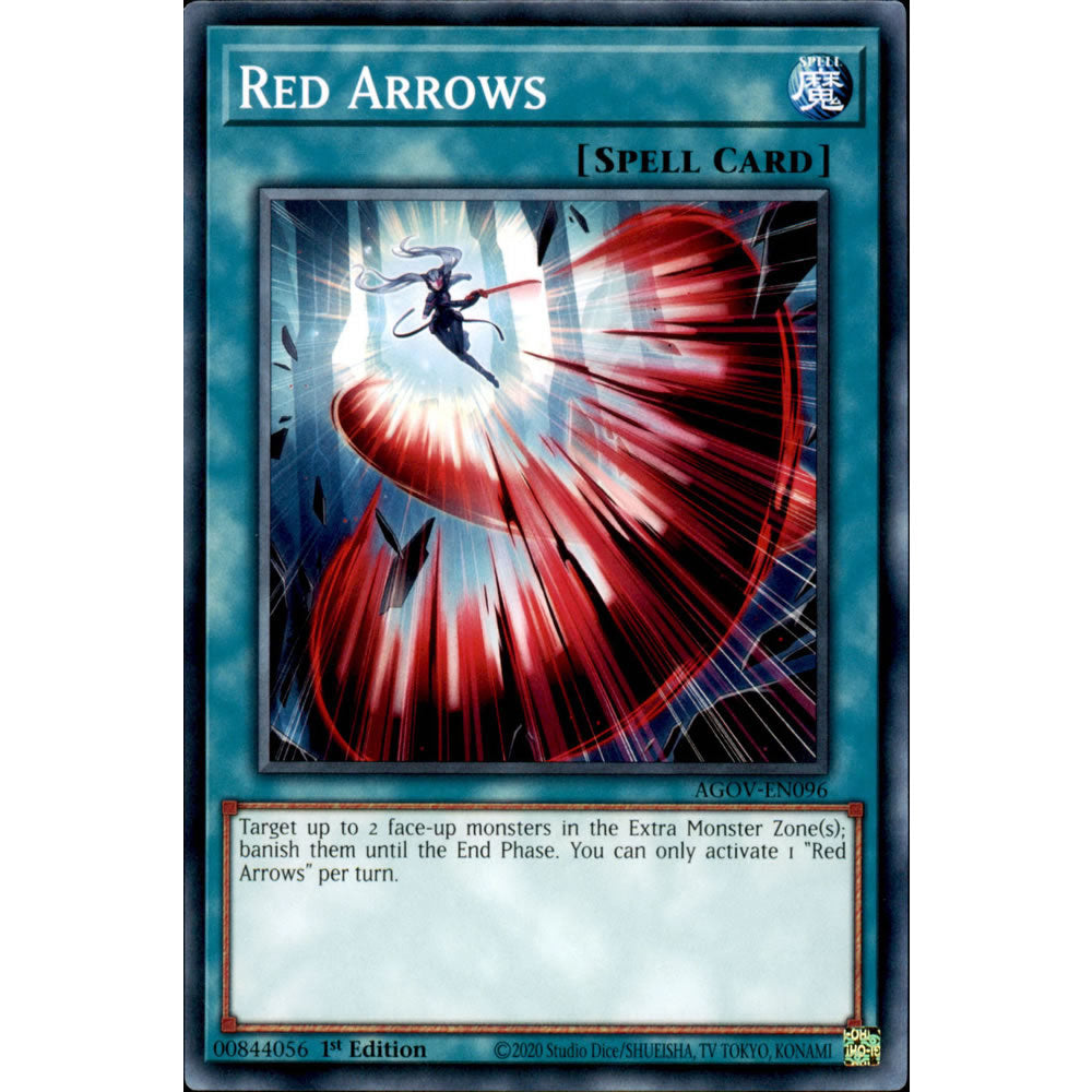 Red Arrows AGOV-EN096 Yu-Gi-Oh! Card from the Age of Overlord Set