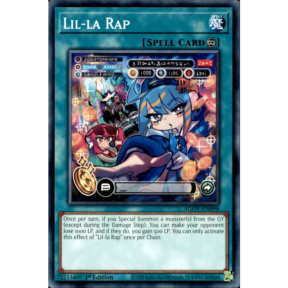 Lil-la Rap AGOV-EN098 Yu-Gi-Oh! Card from the Age of Overlord Set