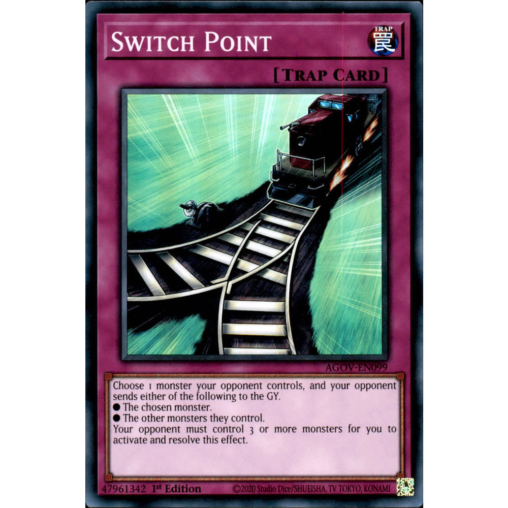 Switch Point AGOV-EN099 Yu-Gi-Oh! Card from the Age of Overlord Set