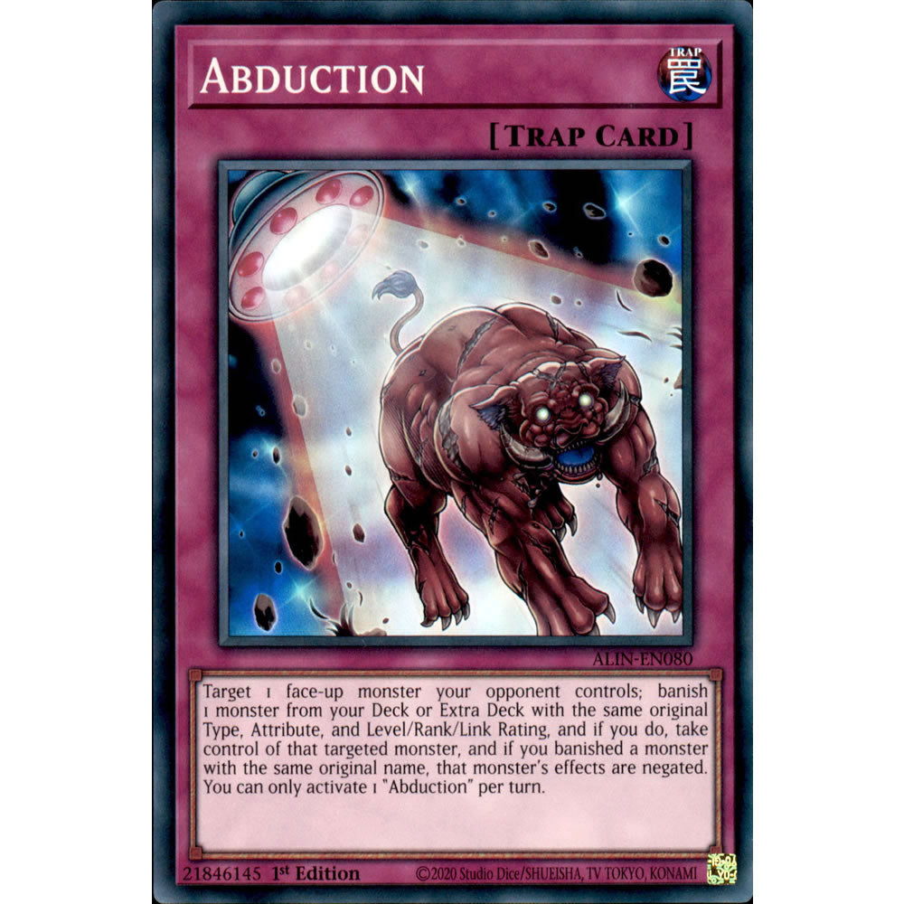 Abduction ALIN-EN080 Yu-Gi-Oh! Card from the Alliance Insight Set