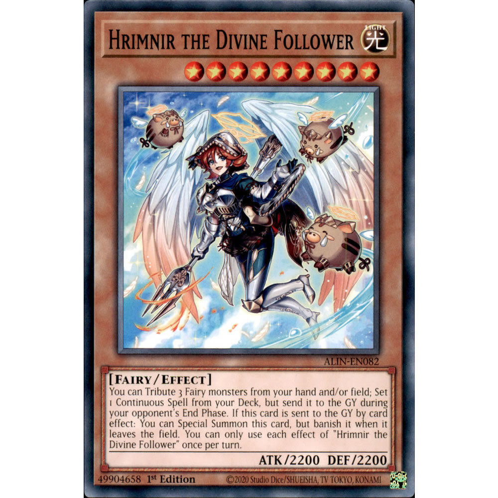 Hrimnir the Divine Follower ALIN-EN082 Yu-Gi-Oh! Card from the Alliance Insight Set