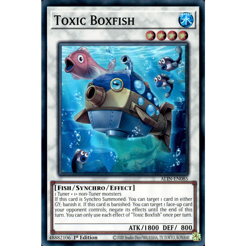 Toxic Boxfish ALIN-EN085 Yu-Gi-Oh! Card from the Alliance Insight Set