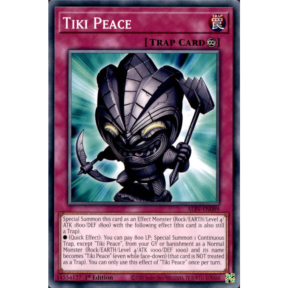 Tiki Peace ALIN-EN089 Yu-Gi-Oh! Card from the Alliance Insight Set