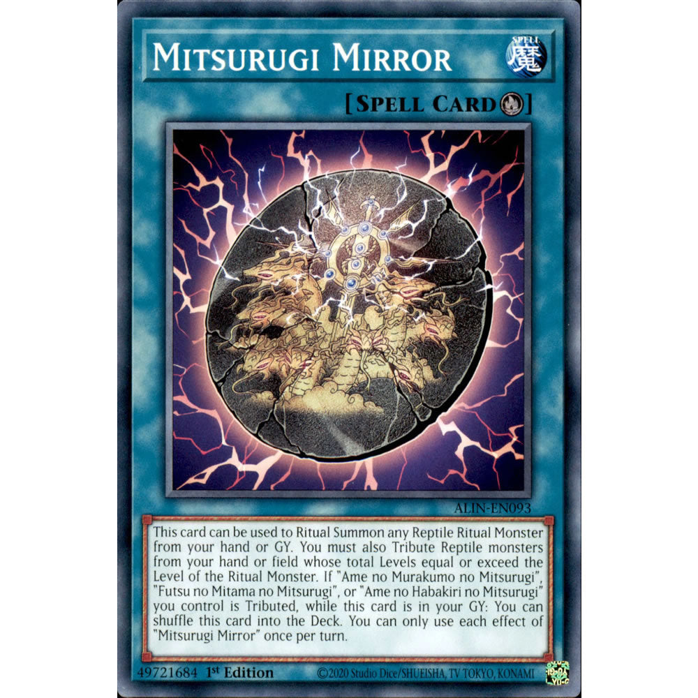 Mitsurugi Mirror ALIN-EN093 Yu-Gi-Oh! Card from the Alliance Insight Set